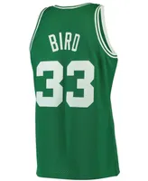 Men's Larry Bird Kelly Green Boston Celtics 1985-86 Hardwood Classics Swingman Jersey