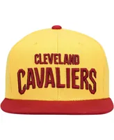 Men's Gold-Tone Cleveland Cavaliers Core Basic Snapback Hat - Gold