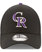 Men's Black Colorado Rockies Game Team Classic 39THIRTY Flex Hat