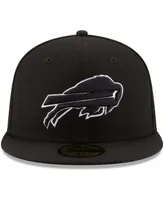 Men's Black Buffalo Bills B-Dub 59FIFTY Fitted Hat