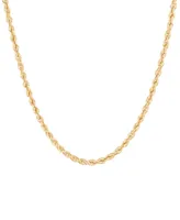 Rope Link 22" Chain Necklace in 10k Gold