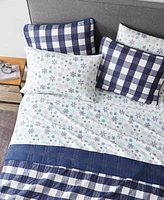 Eddie Bauer Printed Cotton Flannel -Pc. Sheet Set