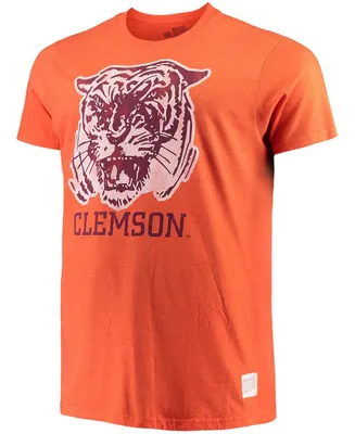Men's Original Retro Brand Orange Clemson Tigers Big and Tall Mock Twist T-shirt