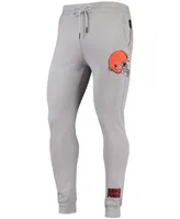 Men's Gray Cleveland Browns Logo Jogger Pants