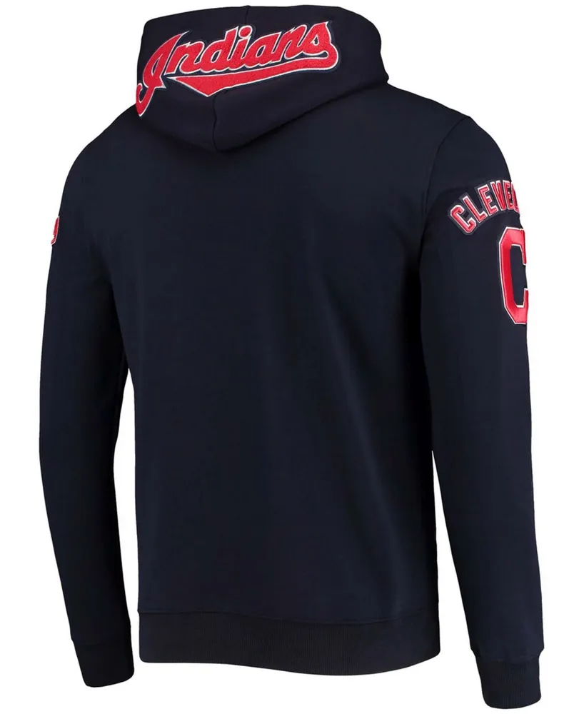 Men's Navy Cleveland Guardians Team Logo Pullover Hoodie