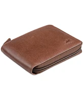 Men's Bellagio Collection Zippered Bifold Wallet with Removable Pass Case