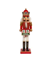 Kurt Adler 15" King Nutcracker with Calendar