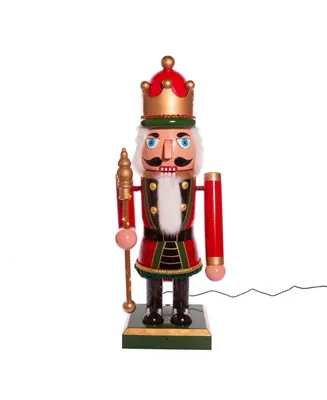 Kurt Adler 43" Lighted Musical Collapsible Nutcracker