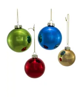 Kurt Adler 60-80 Mm Shiny Glass Ball Ornaments 20 Piece Set