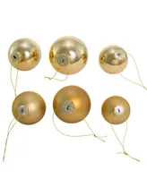 Kurt Adler 60-80 Mm Shiny and Matte Glass Ball Ornaments 20 Piece Set