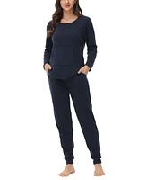 Women's Kangaroo Long Sleeve Top with Jogger Set