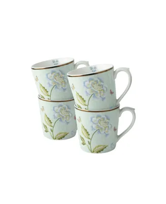 Laura Ashley Heritage Collectables 17 Oz Mint Uni Mugs in Gift Box, Set of 4