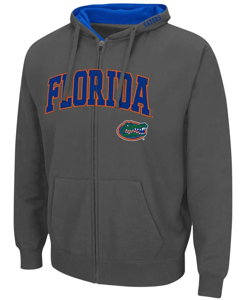 Men's Charcoal Florida Gators Arch Logo 3.0 Full-Zip Hoodie