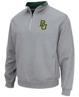 Men's Heathered Gray Baylor Bears Tortugas Team Logo Quarter-Zip Jacket