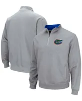 Men's Heathered Gray Florida Gators Tortugas Team Logo Quarter-Zip Jacket