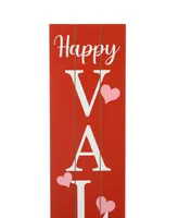 Glitzhome 60" Happy Valentine's Day Porch Sign