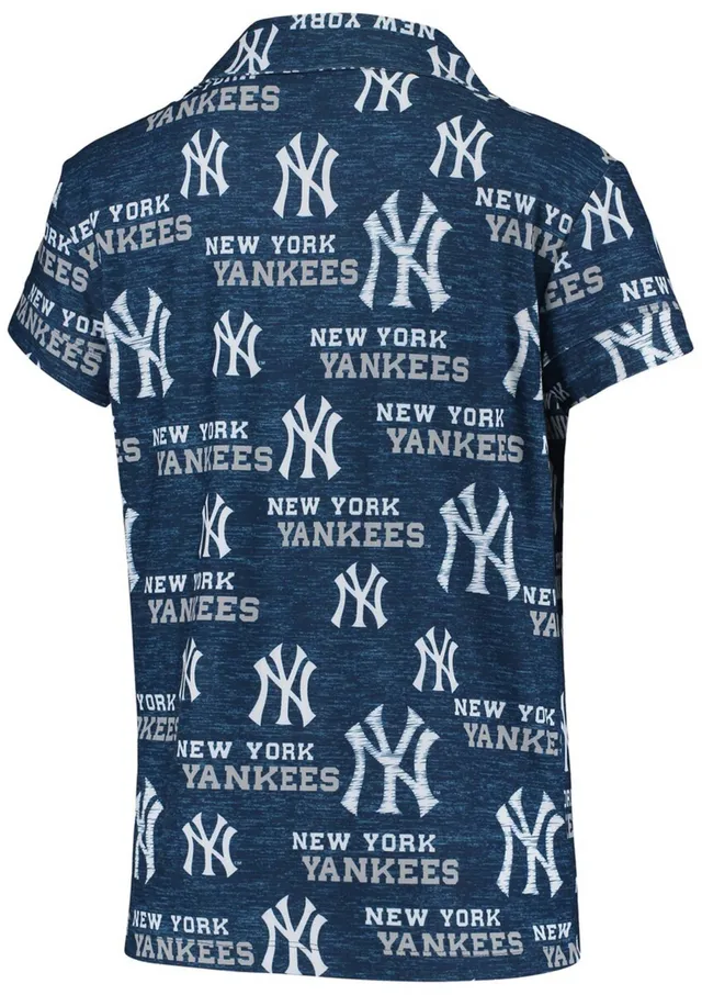 Women's Concepts Sport Navy New York Yankees Flagship Allover Print Top & Shorts Sleep Set Size: Small