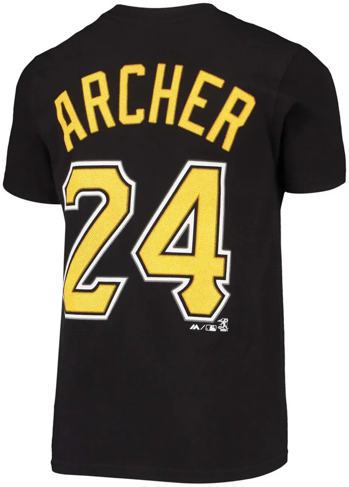 Majestic Big Boys and Girls Pittsburgh Pirates Name and Number Team T-shirt - Chris Archer