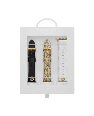 Michael Kors Multicolor Leather 38/40mm Apple Watch Band Interchangeable Set