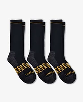 Caterpillar Men's Half Cushion Crew Socks, Pack of 3