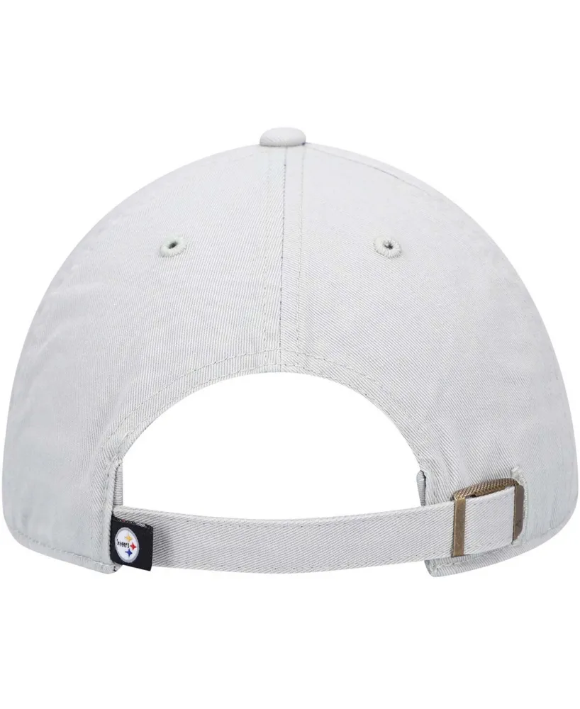 Men's Gray Pittsburgh Steelers Clean Up Adjustable Hat