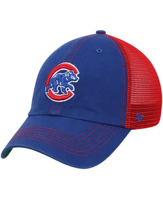 Men's Royal, Red Chicago Cubs Trawler Clean Up Trucker Hat