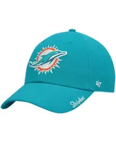 Women's Aqua Miami Dolphins Miata Clean Up Primary Adjustable Hat