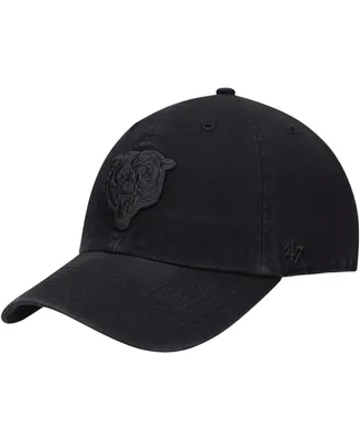 Men's Black Chicago Bears Team Tonal Clean Up Adjustable Hat