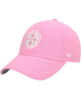 Big Girls Pink Pittsburgh Steelers Rose Mvp Adjustable Hat