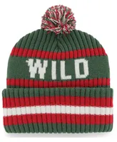 Men's Green Minnesota Wild Bering Cuffed Knit Hat with Pom