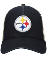 Men's Black Pittsburgh Steelers Flagship Mvp Snapback Hat