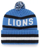 Men's Blue Detroit Lions Legacy Bering Cuffed Knit Hat with Pom