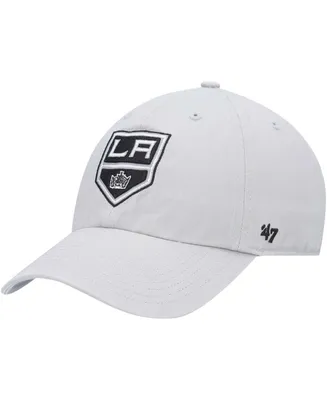 Men's Gray Los Angeles Kings Clean Up Adjustable Hat