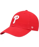 Boys Red Philadelphia Phillies Team Logo Clean Up Adjustable Hat