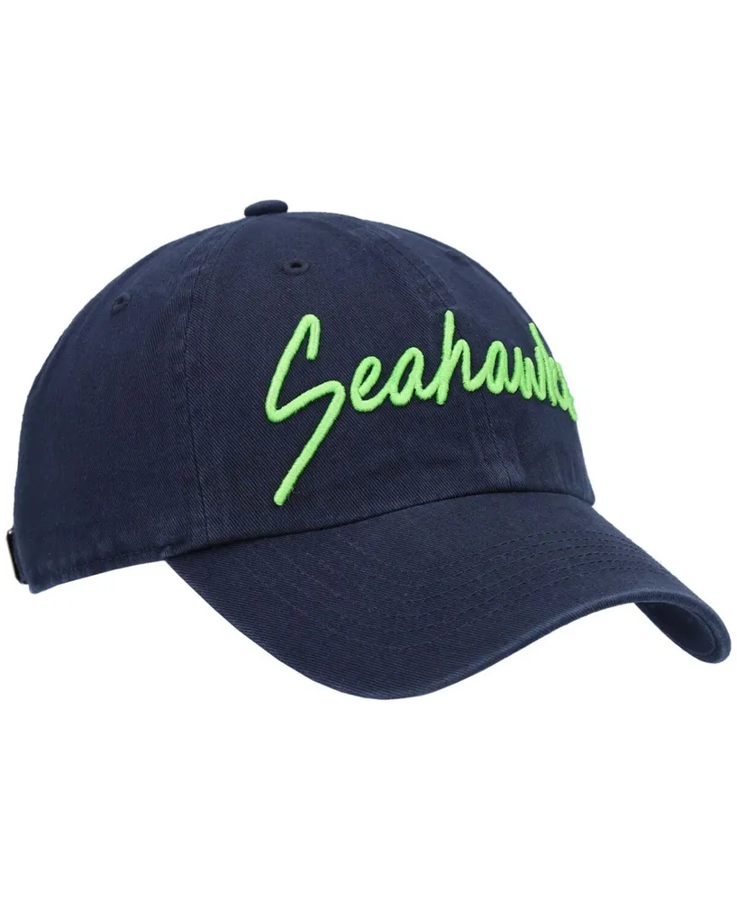 Women's College Navy Seattle Seahawks Vocal Clean Up Adjustable Hat