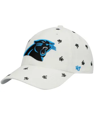 Women's White Carolina Panthers Team Confetti Clean Up Adjustable Hat