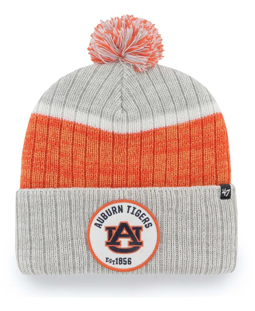 Men's Gray Auburn Tigers Holcomb Cuffed Knit Hat with Pom