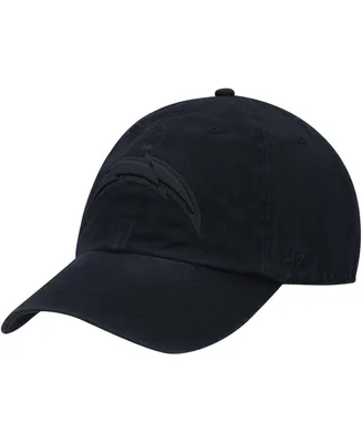 Men's Black Los Angeles Chargers Team Tonal Clean Up Adjustable Hat