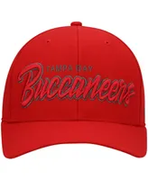 Men's Red Tampa Bay Buccaneers Street Script Mvp Snapback Hat