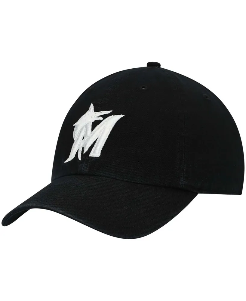 Men's Black Miami Marlins Challenger Adjustable Hat