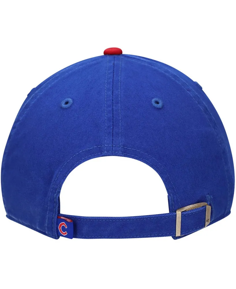 Boys Royal Chicago Cubs Team Logo Clean Up Adjustable Hat