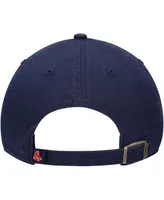 Boys Navy Boston Red Sox Team Logo Clean Up Adjustable Hat