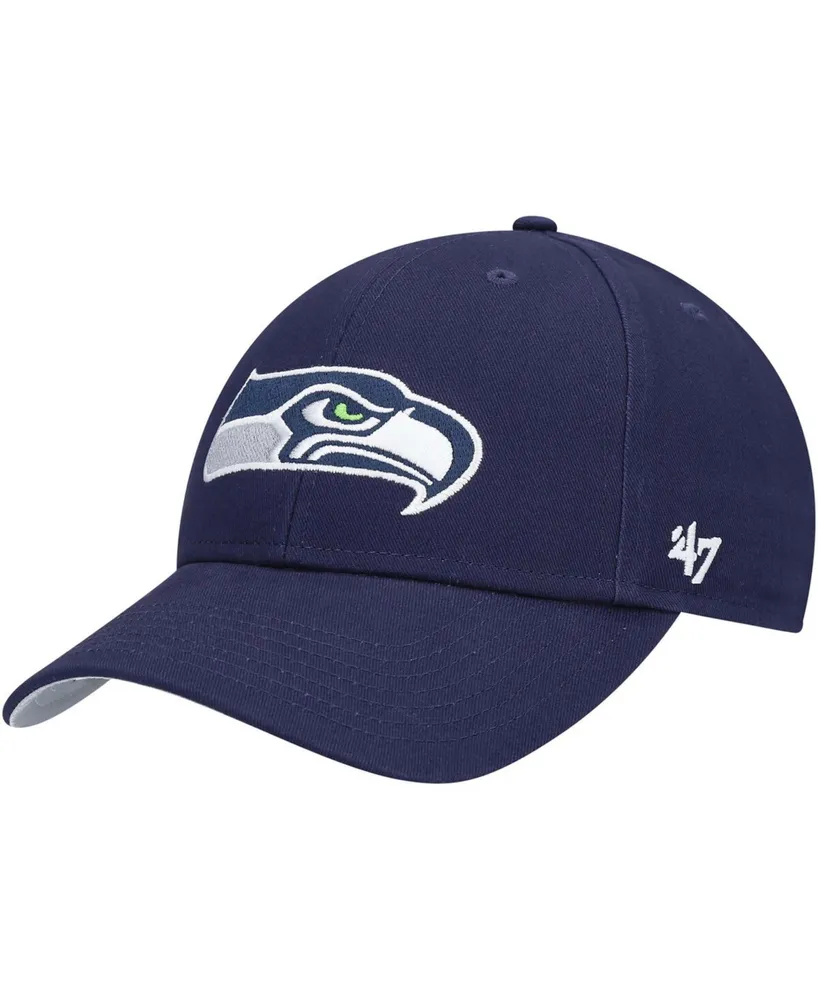 Boys Navy Seattle Seahawks Basic Mvp Adjustable Hat