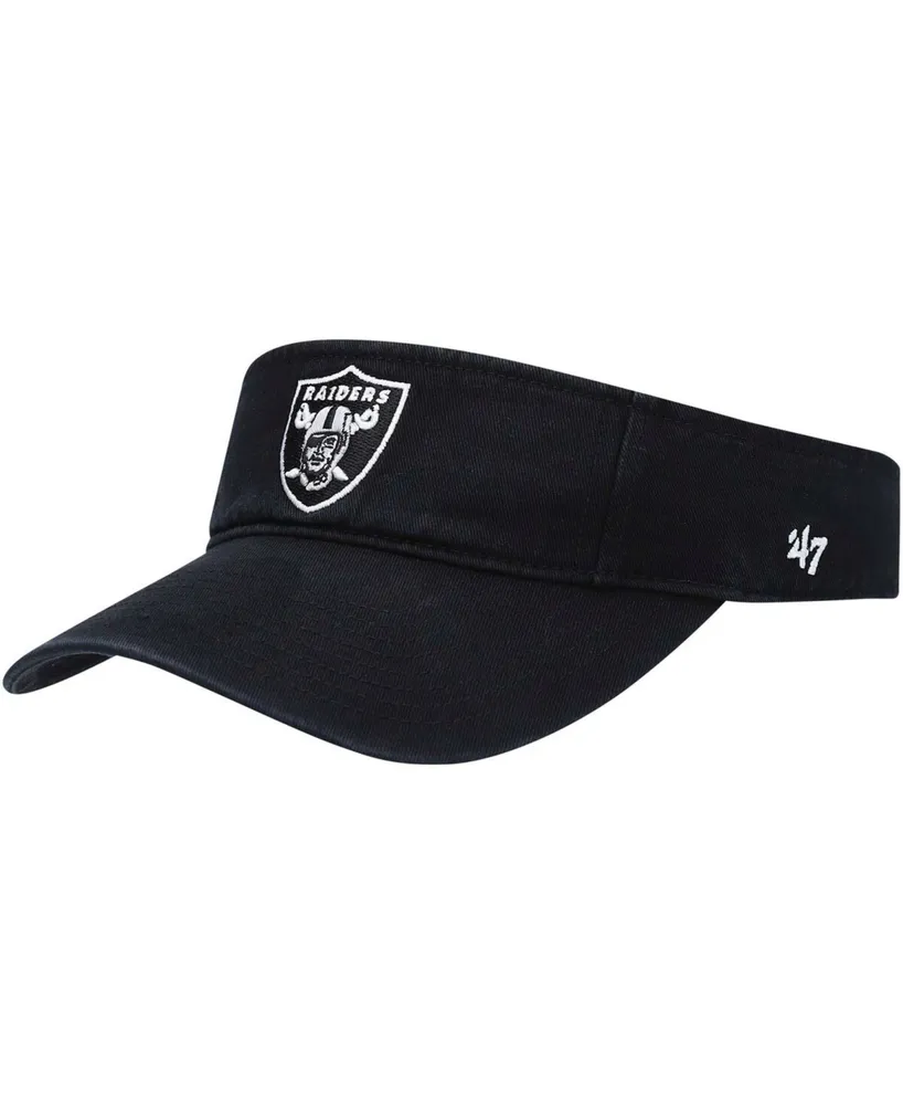 Men's Black Las Vegas Raiders Clean Up Visor