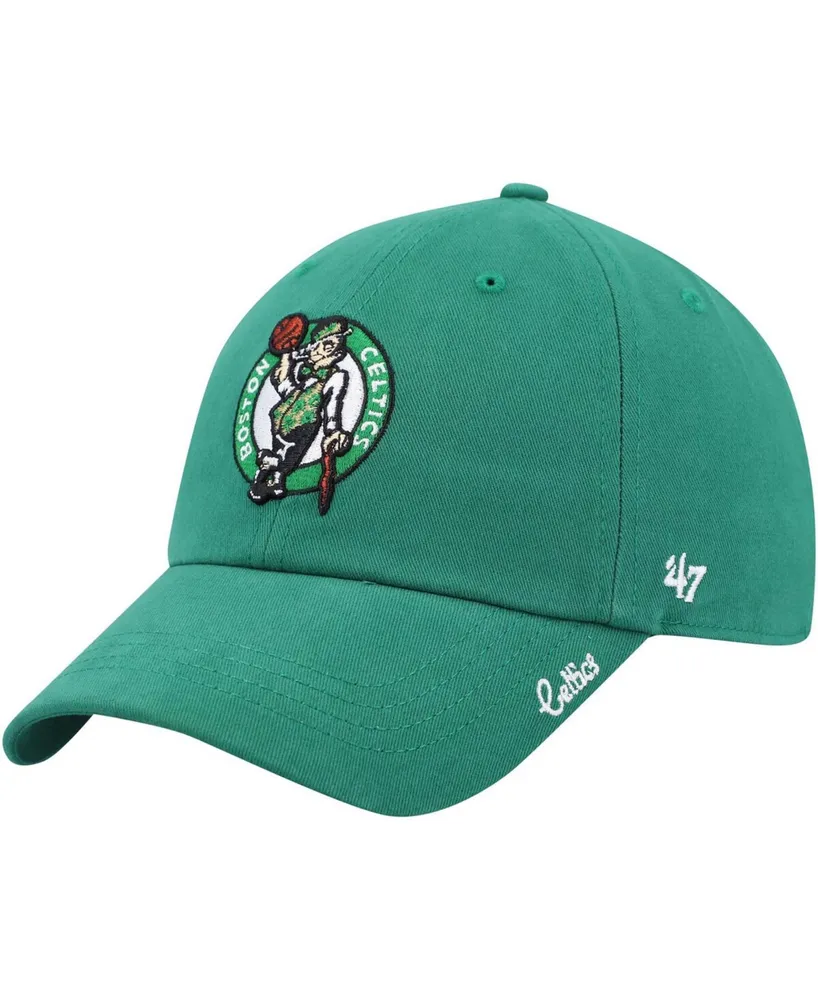 Women's Kelly Green Boston Celtics Miata Clean Up Logo Adjustable Hat