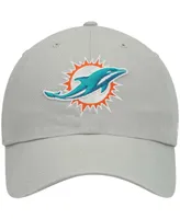 Men's Gray Miami Dolphins Clean Up Adjustable Hat