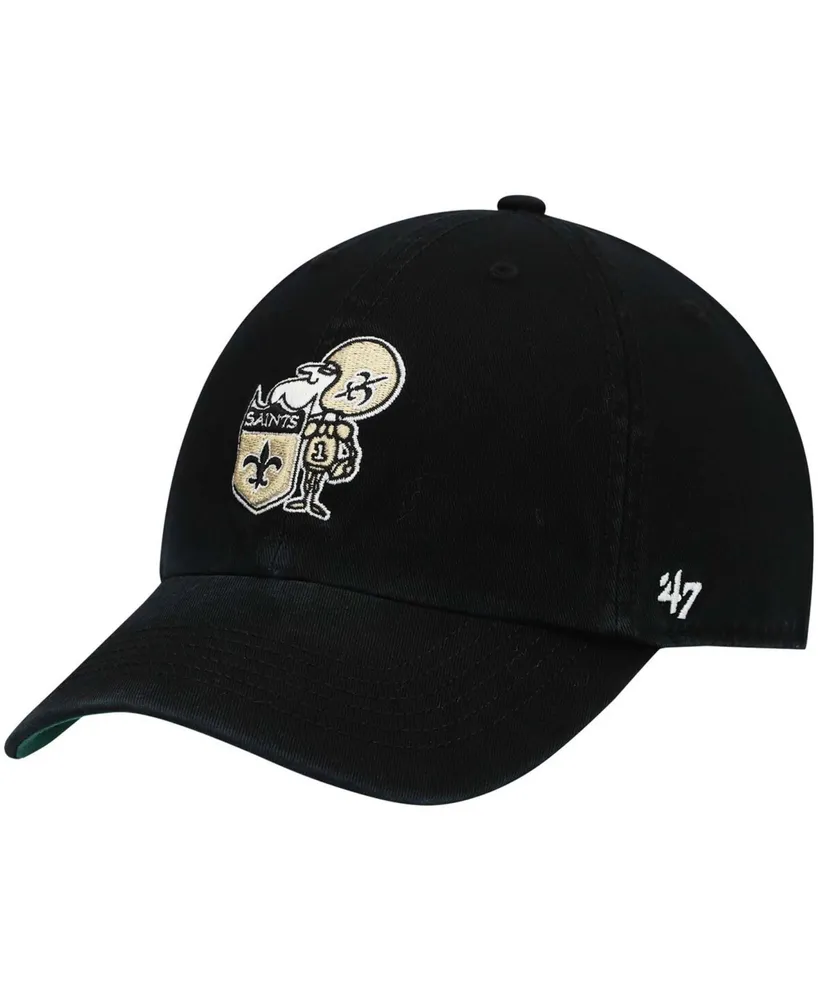 Men's Black New Orleans Saints Legacy Franchise Fitted Hat