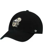 Men's Black New Orleans Saints Legacy Franchise Fitted Hat