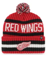 Men's Red Detroit Red Wings Bering Cuffed Knit Hat with Pom