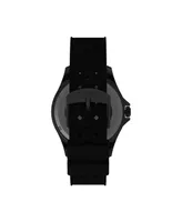 Timex Men's Navi Black Rubber Strap Watch 41 mm